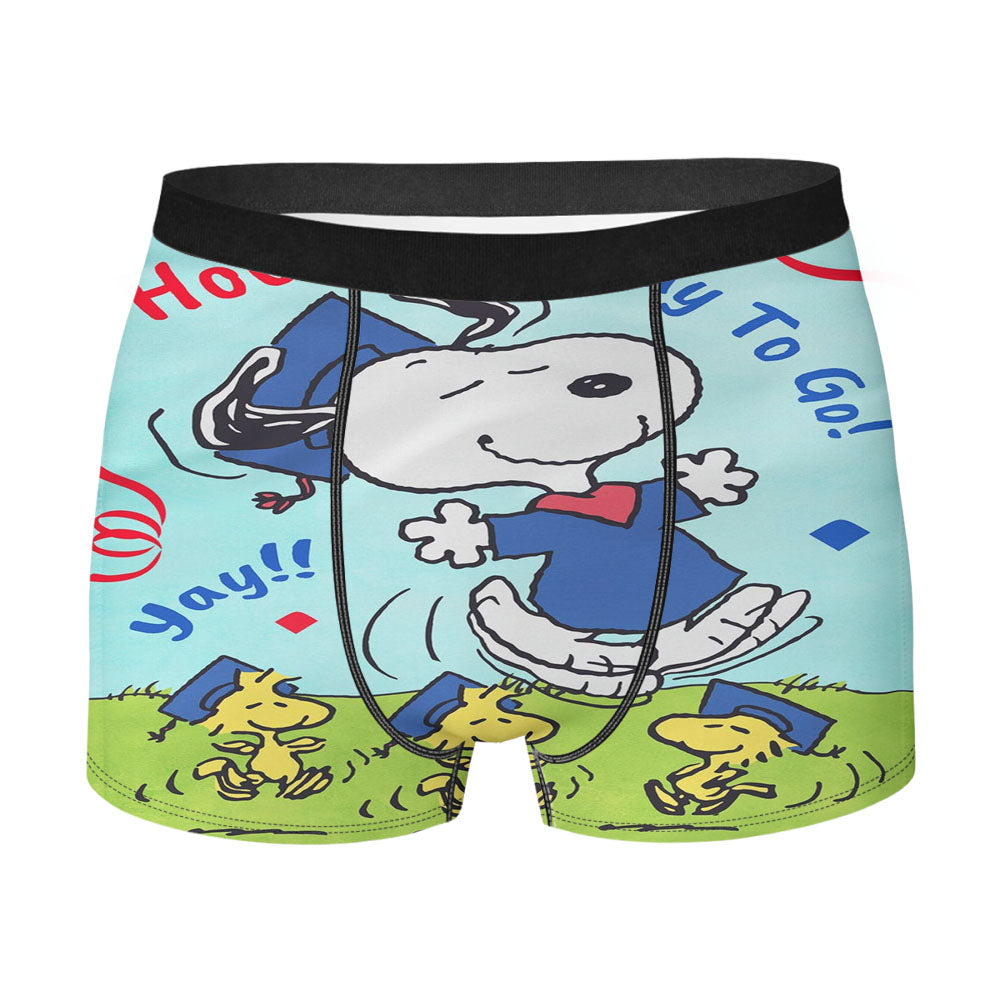 Peanuts Snoopy Graduation Men's Boxer Briefs