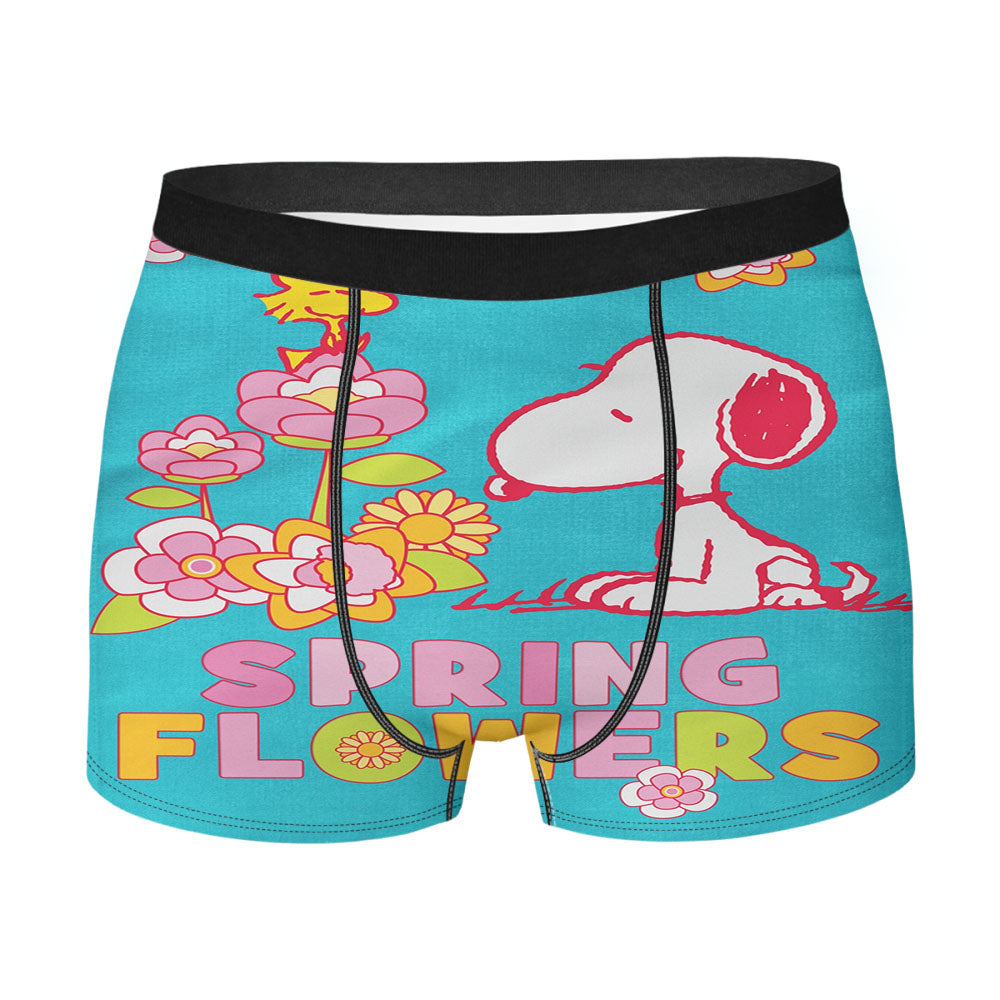 Peanuts Spring Flowers Men's Boxer Briefs
