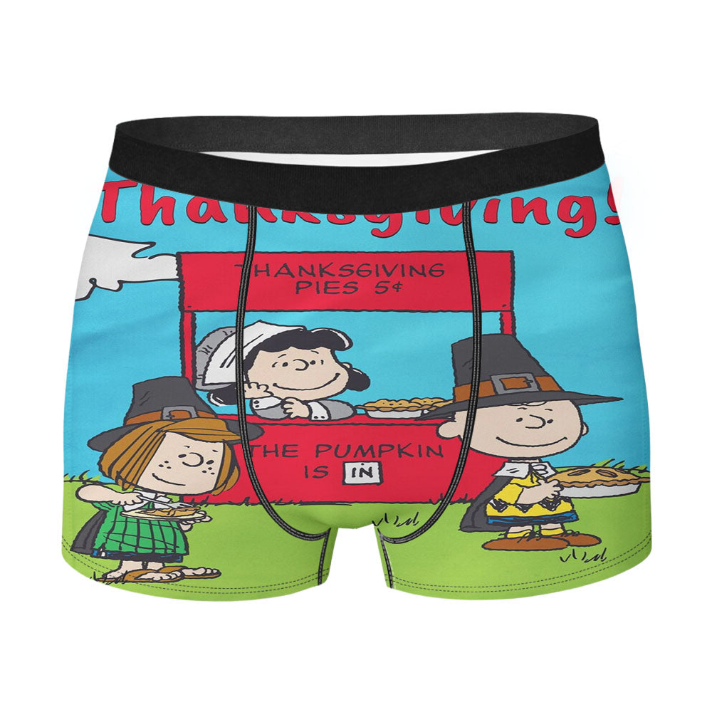 Peanuts Thanksgiving Men's Boxer Briefs