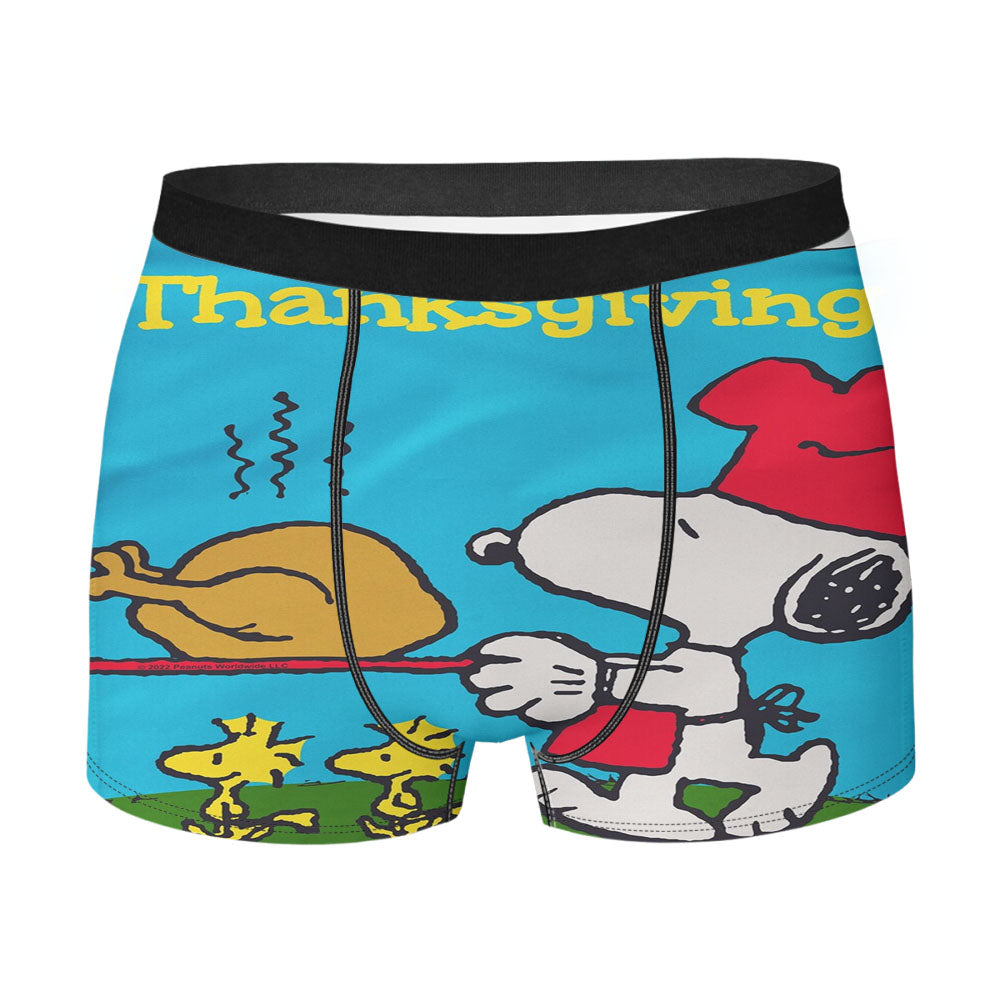 Peanuts Thanksgiving Snoopy Men's Boxer Briefs