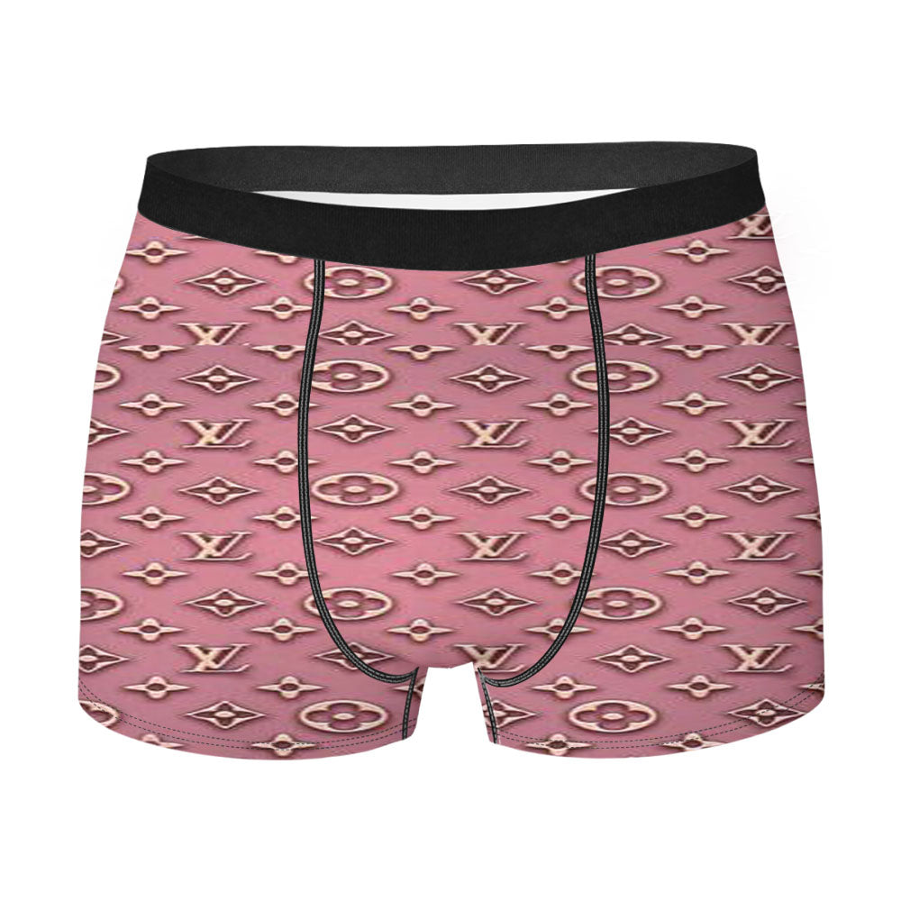 Pink Louis Vuitton Men's Boxer Briefs