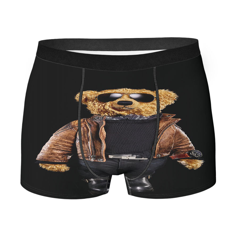 Polo Bear Black Men's Boxer Briefs