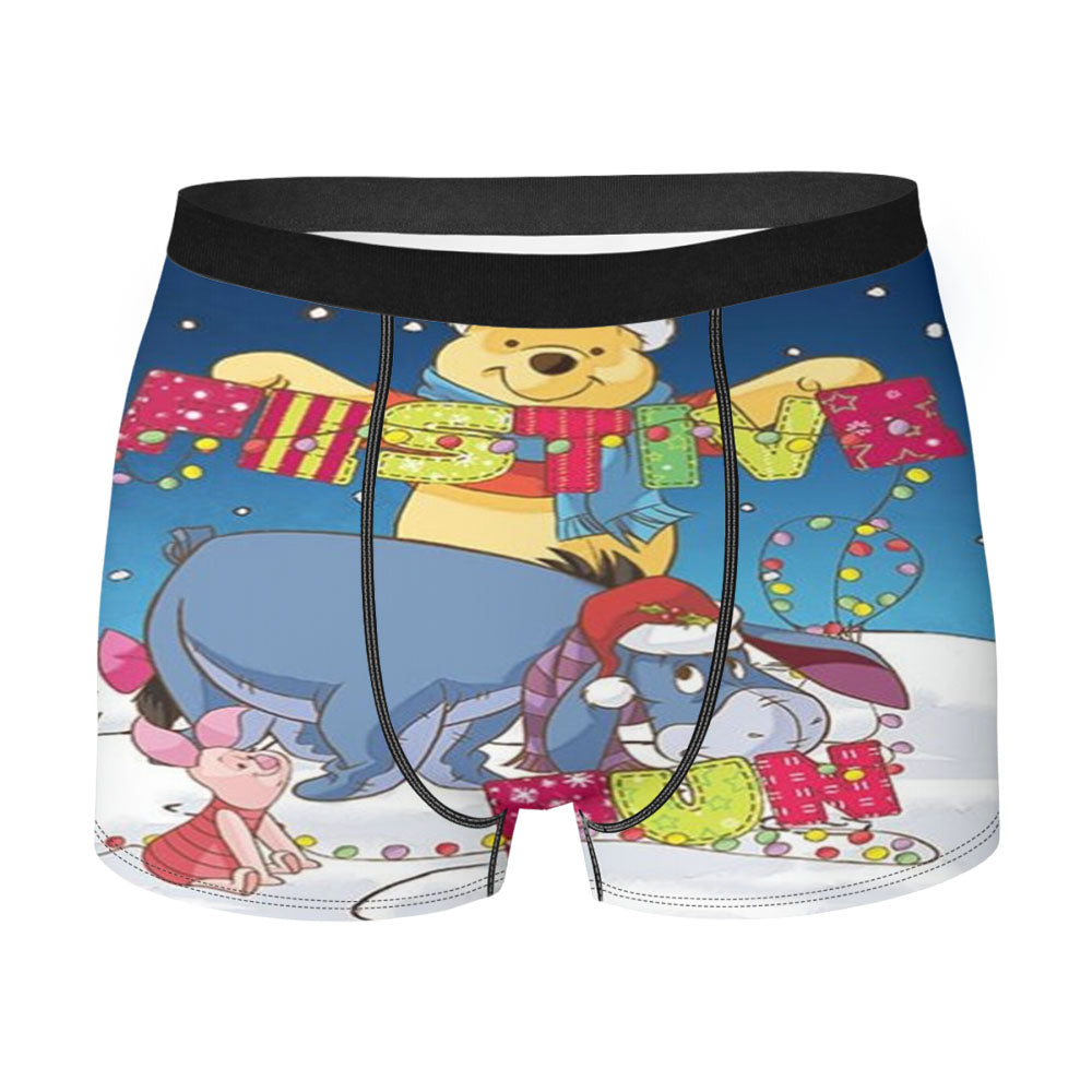 Pooh And Friends Festive Fun Men's Boxer Briefs