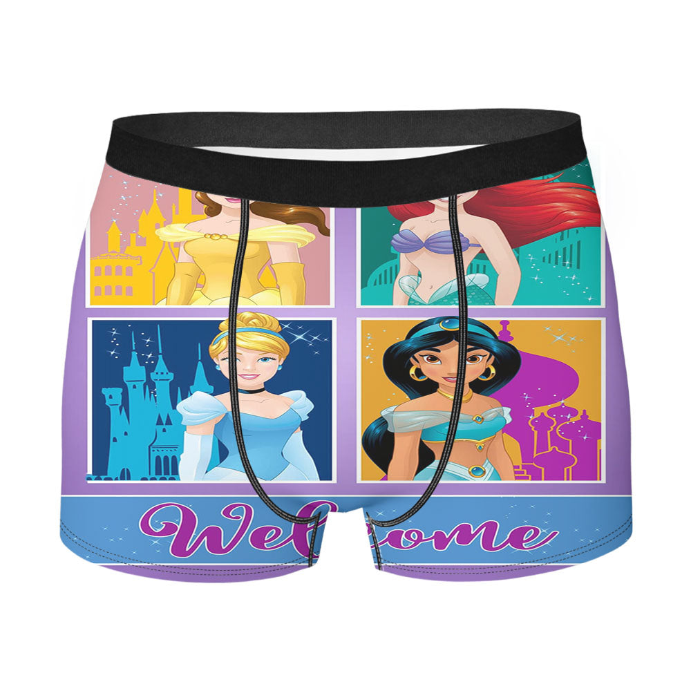 Princess Blocks Men's Boxer Briefs