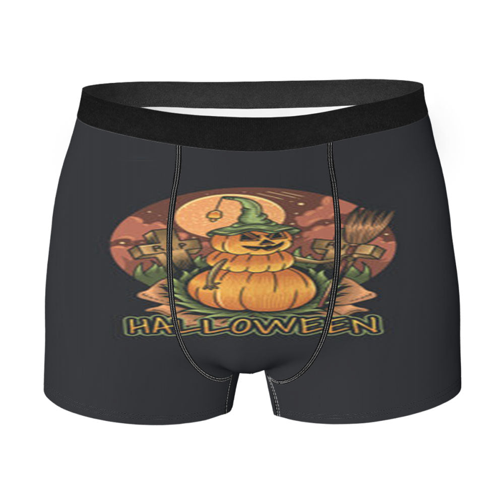 Pumpkin Halloween Art Men's Boxer Briefs