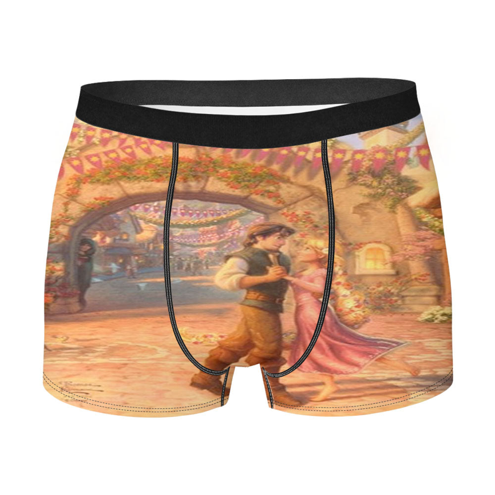 Rapunzel Dancing In The Sunlit Courtyard Men's Boxer Briefs