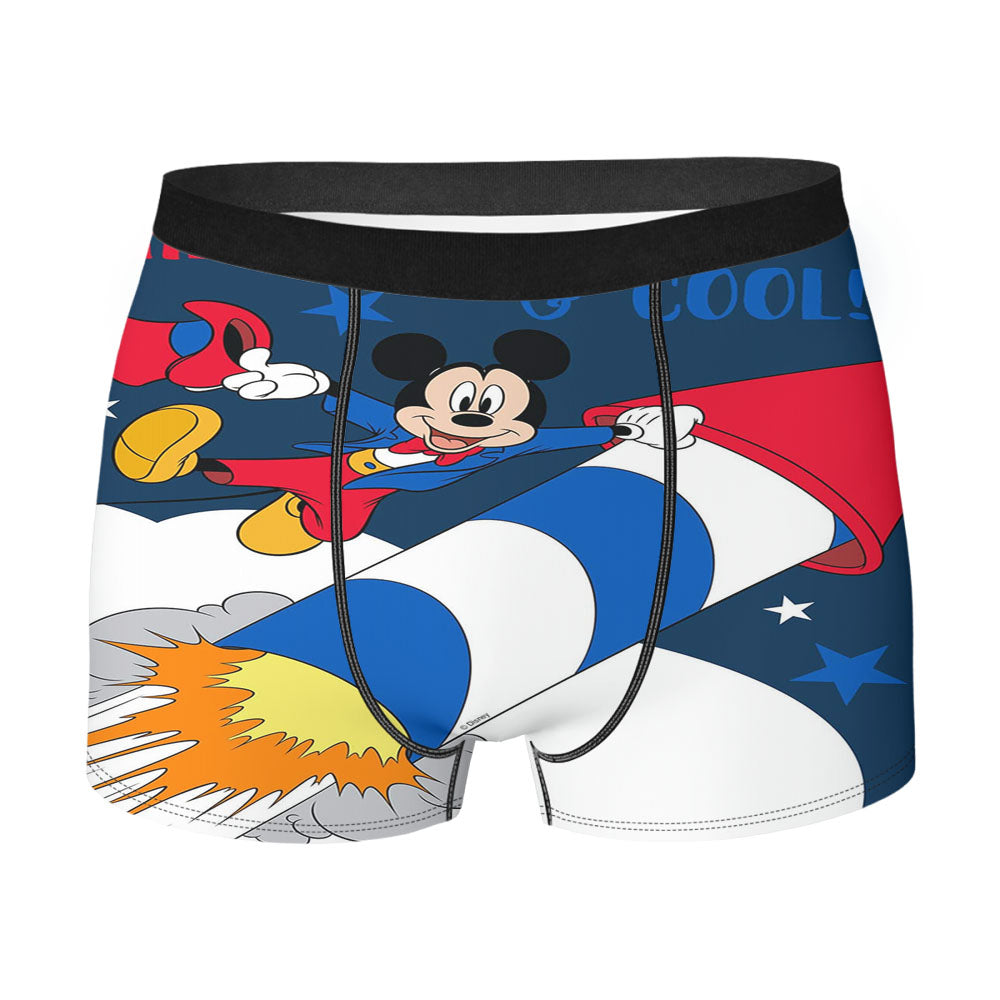 Red, White & Cool Mickey Men's Boxer Briefs
