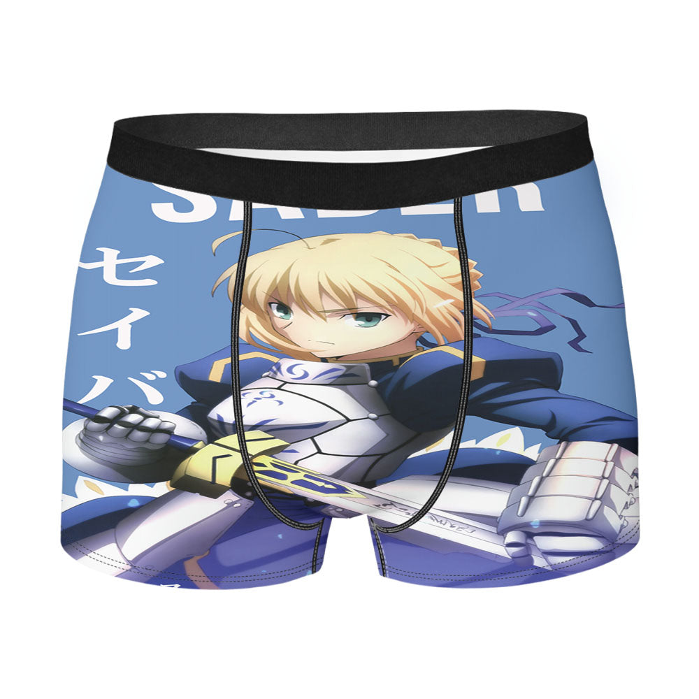 Saber Fate Stay Night Anime Men's Boxer Briefs