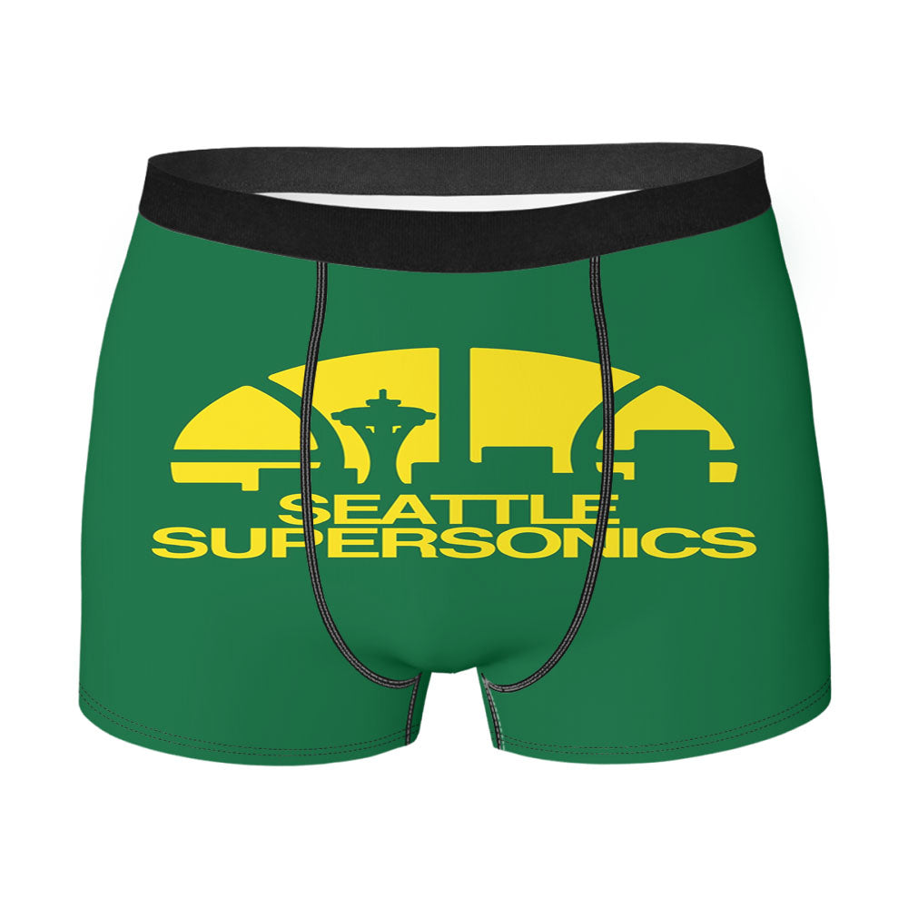 Seattle Supersonics Logo Men's Boxer Briefs