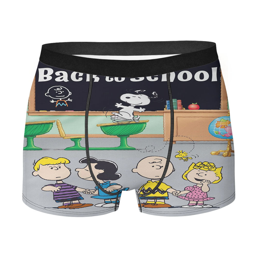 Snoopy Back To School Men's Boxer Briefs