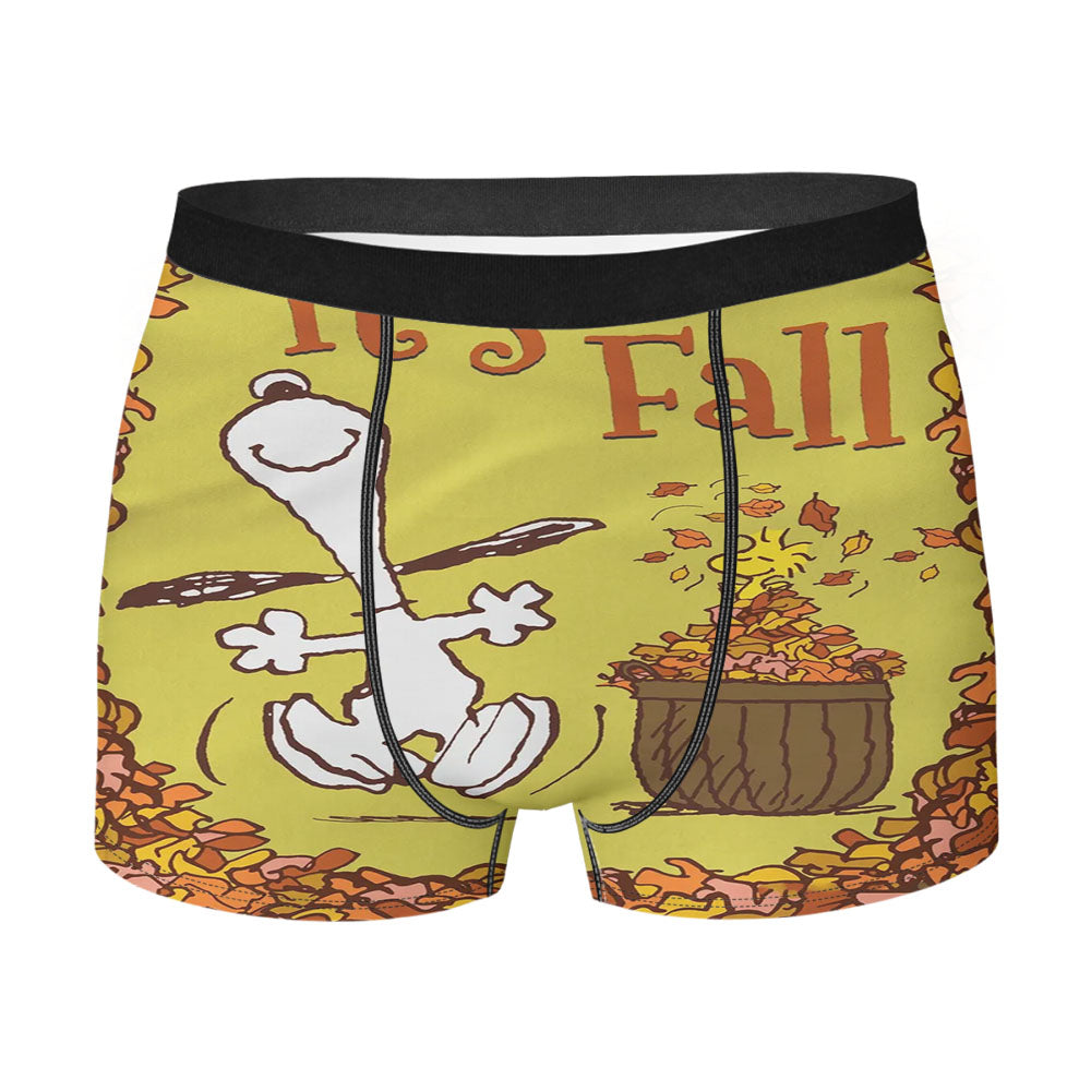 Snoopy Fall Men's Boxer Briefs