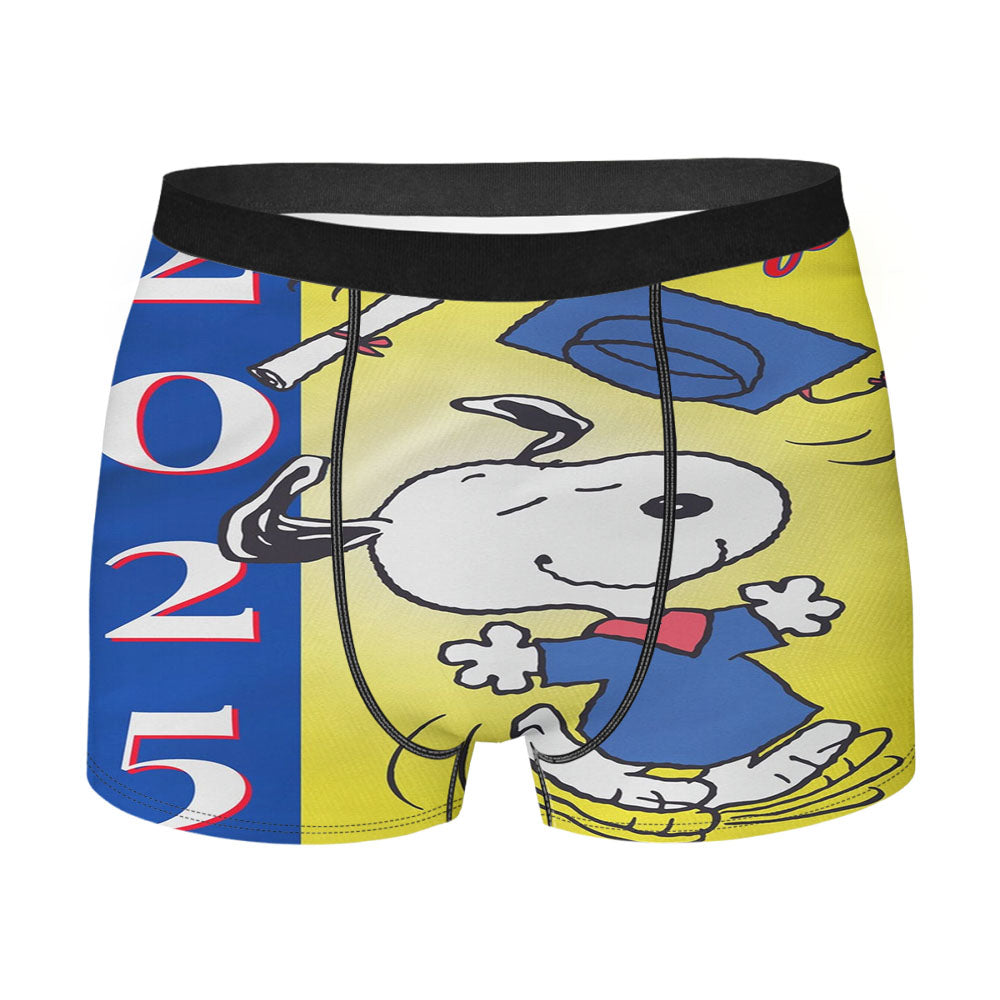 Snoopy Graduation Men's Boxer Briefs