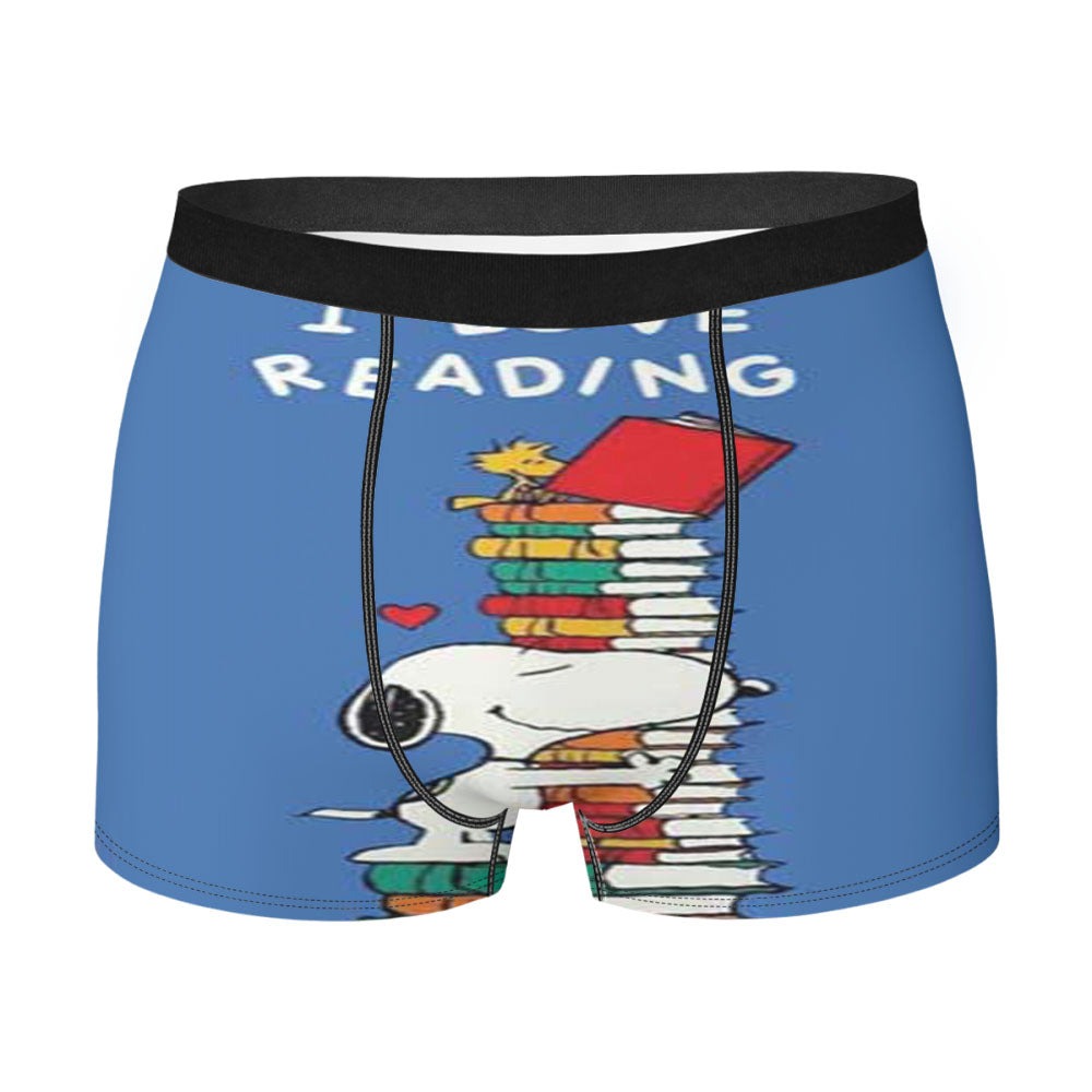Snoopy I Love Reading Men's Boxer Briefs