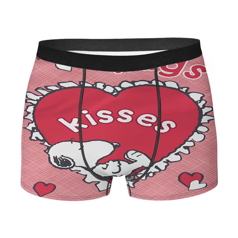 Snoopy Valentine'S Day Heart Men's Boxer Briefs