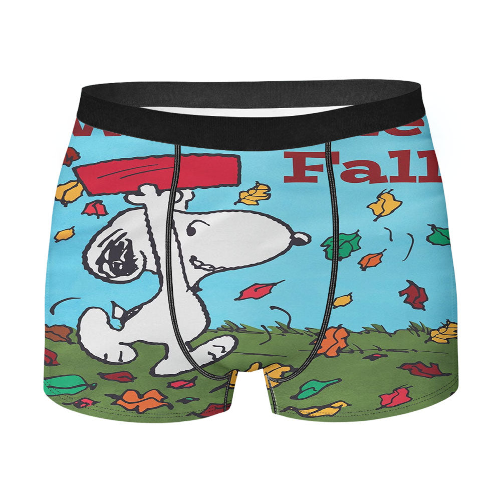 Snoopy Welcome Fall Men's Boxer Briefs