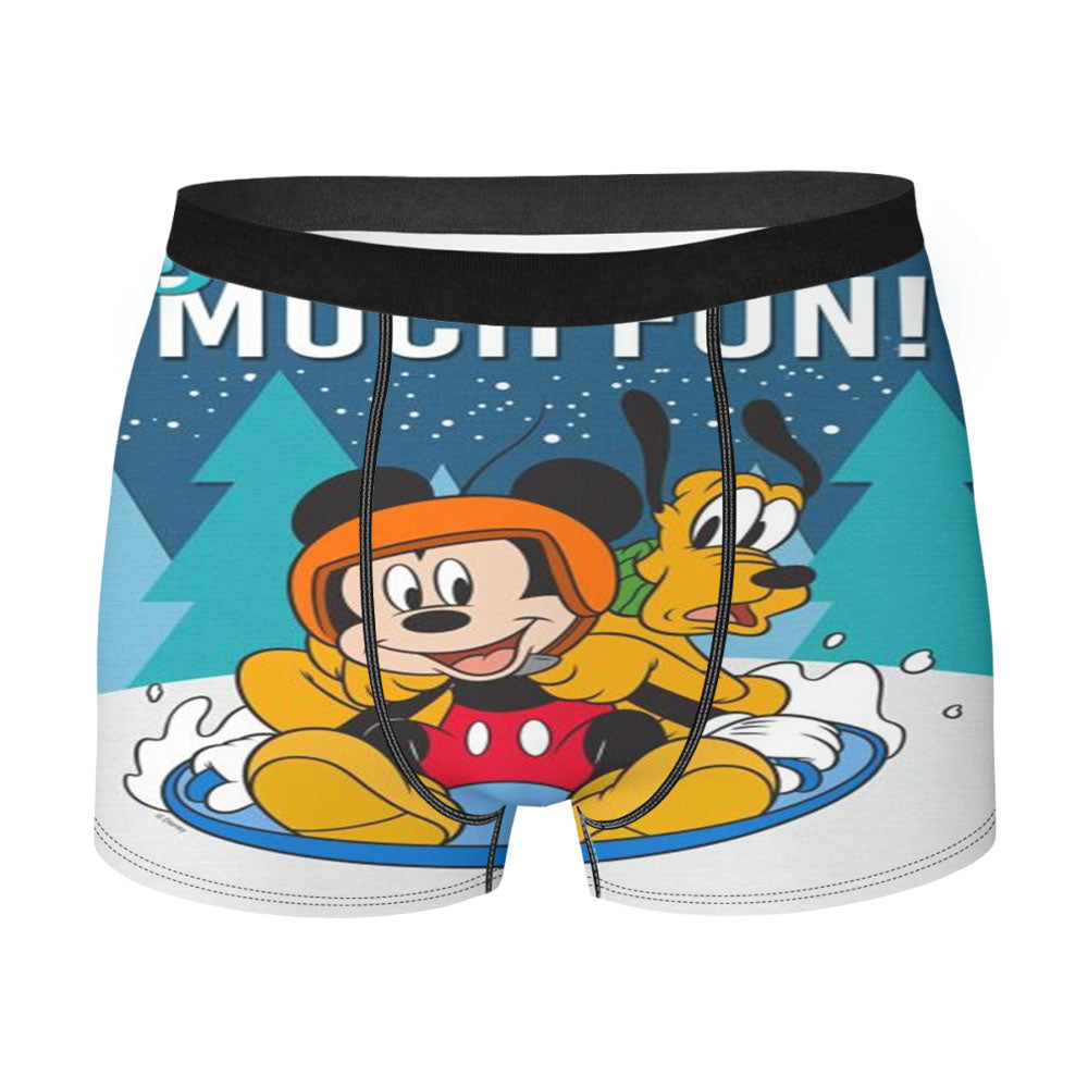 Snow Much Fun Mickey Men's Boxer Briefs