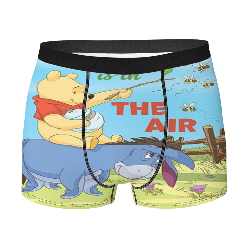 Spring In The Air Pooh And Eeyore Men's Boxer Briefs