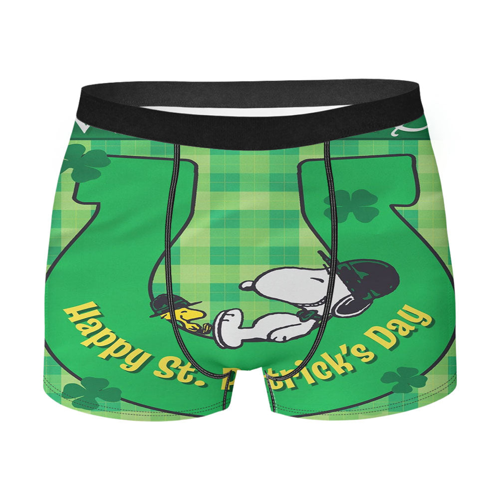 St Patricks Day Snoopy Men's Boxer Briefs