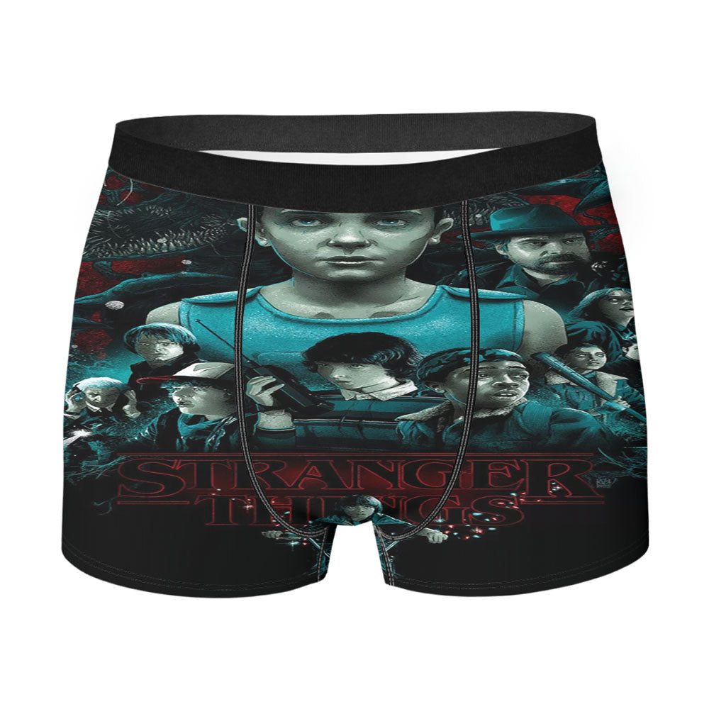 Stanger Things Art Character Poster Men's Boxer Briefs