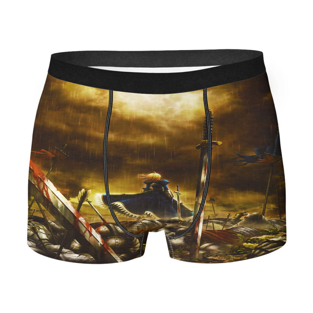 Stay Night Saber Fate Men's Boxer Briefs