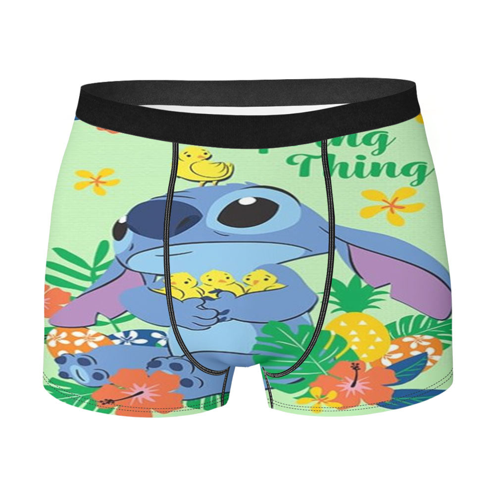 Stitch Spring Chicks Men's Boxer Briefs