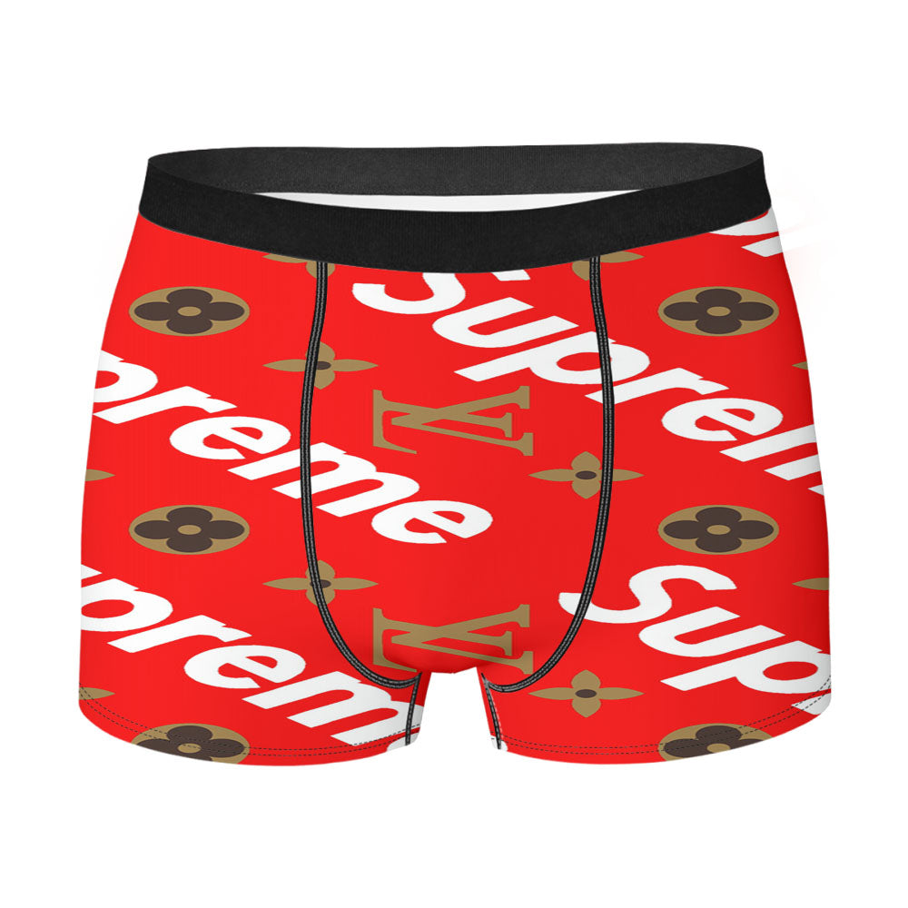Supreme Doodle X Lv Red Men's Boxer Briefs