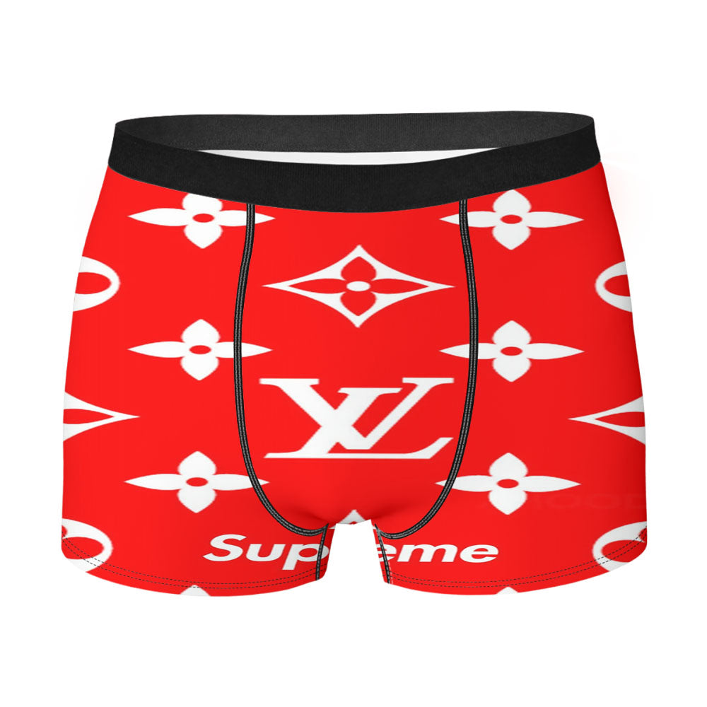 Supreme Louis Vuitton Red Men's Boxer Briefs