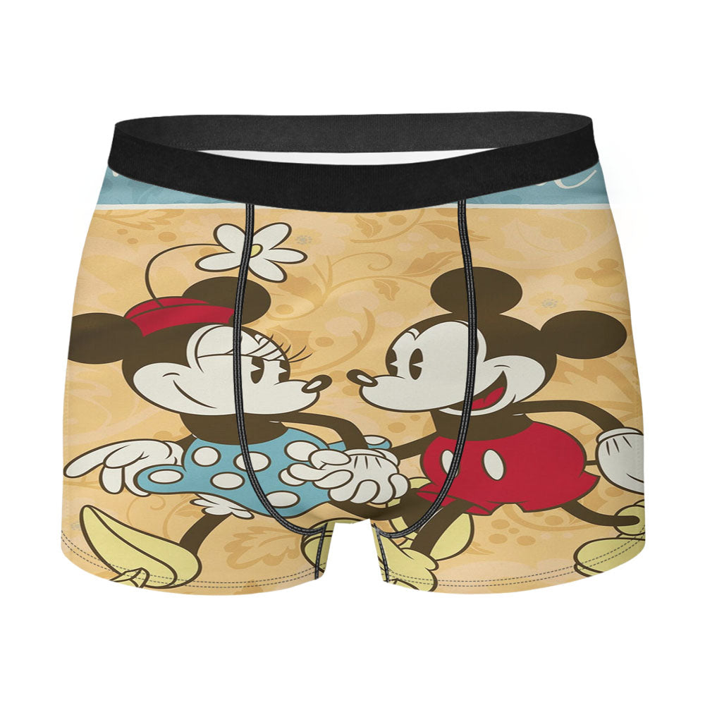 Thanksgiving Mickey & Minnie Autumn Men's Boxer Briefs