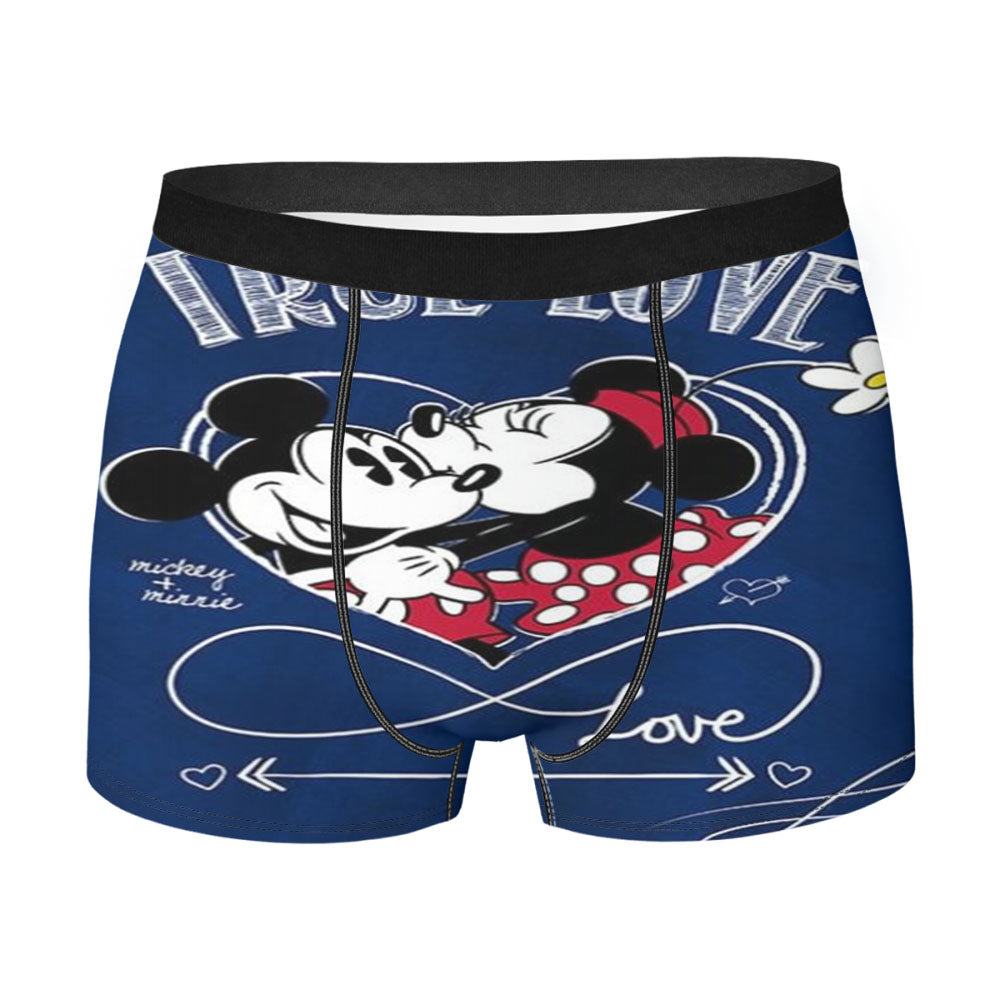 True Love Mickey & Minnie Men's Boxer Briefs