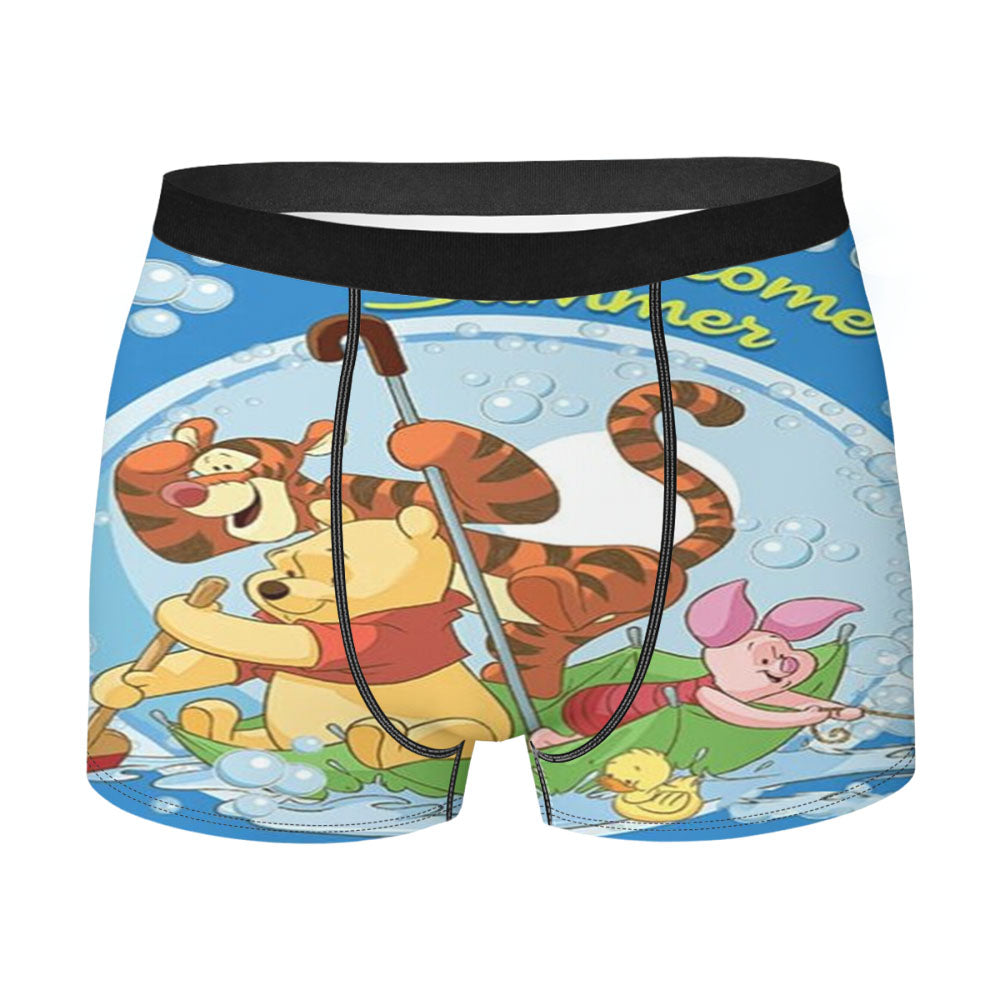 Umbrella Bubbles Winnie The Pooh Men's Boxer Briefs