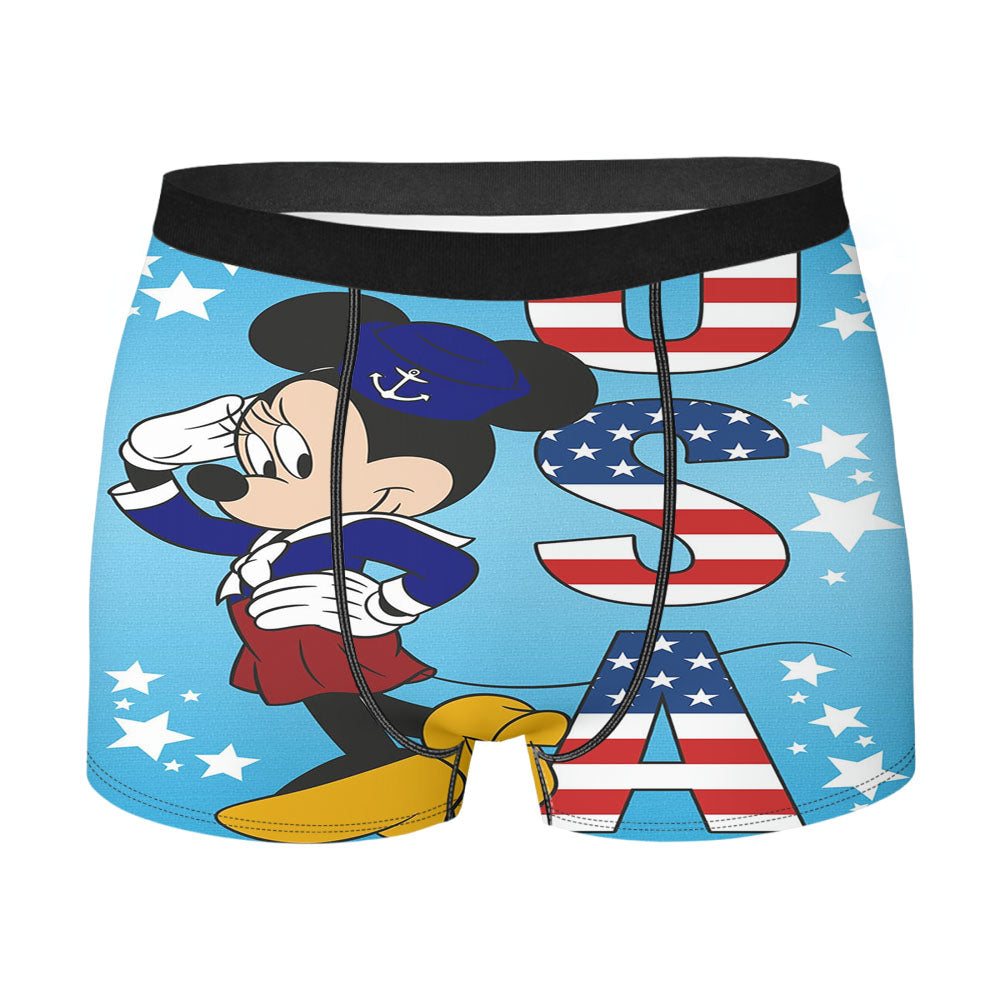 Usa Minnie Men's Boxer Briefs