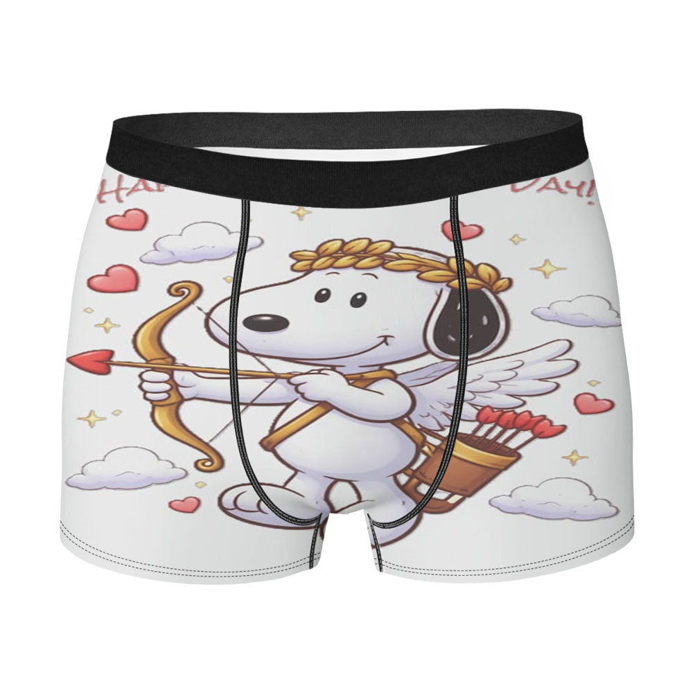 Valentine Cupid Snoopy Men's Boxer Briefs