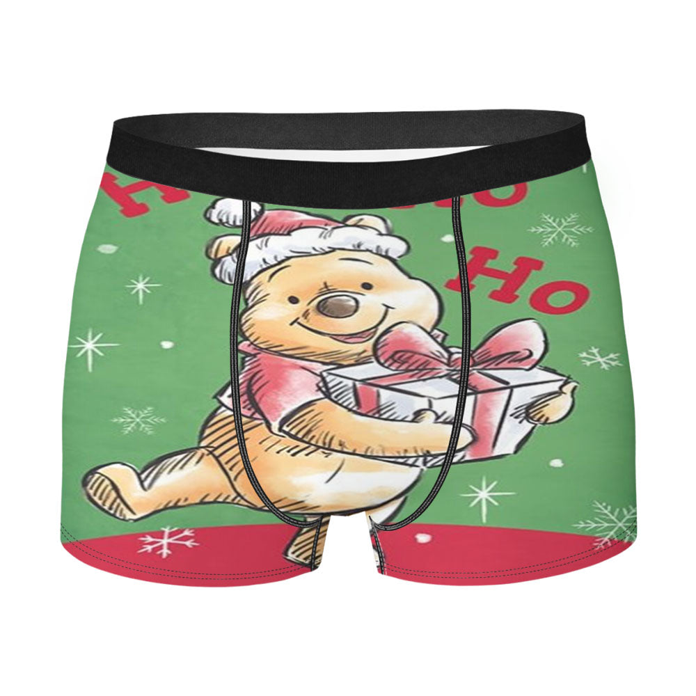 Very Merry Christmas Pooh Men's Boxer Briefs