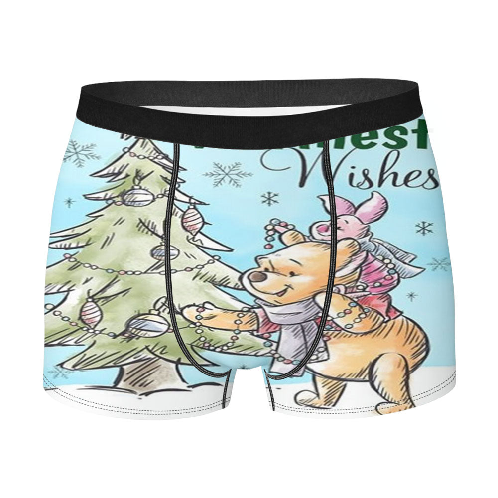 Warmest Wishes Winnie The Pooh Men's Boxer Briefs
