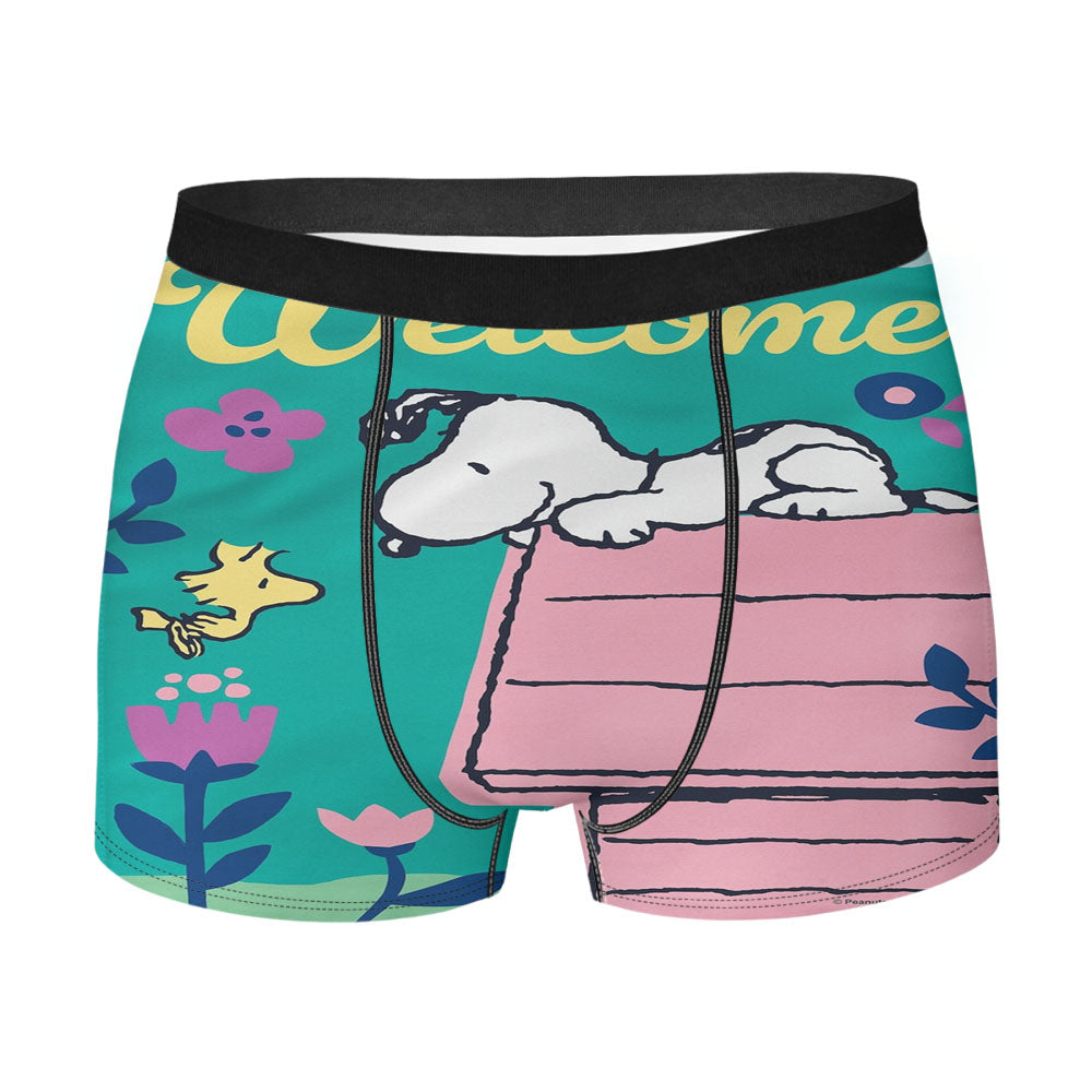 Welcome Spring Snoopy Men's Boxer Briefs