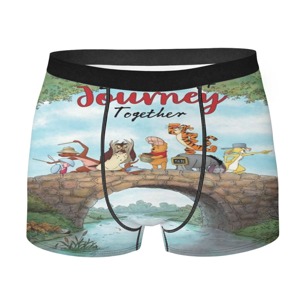 Winnie The Pooh Journey Poster Men's Boxer Briefs
