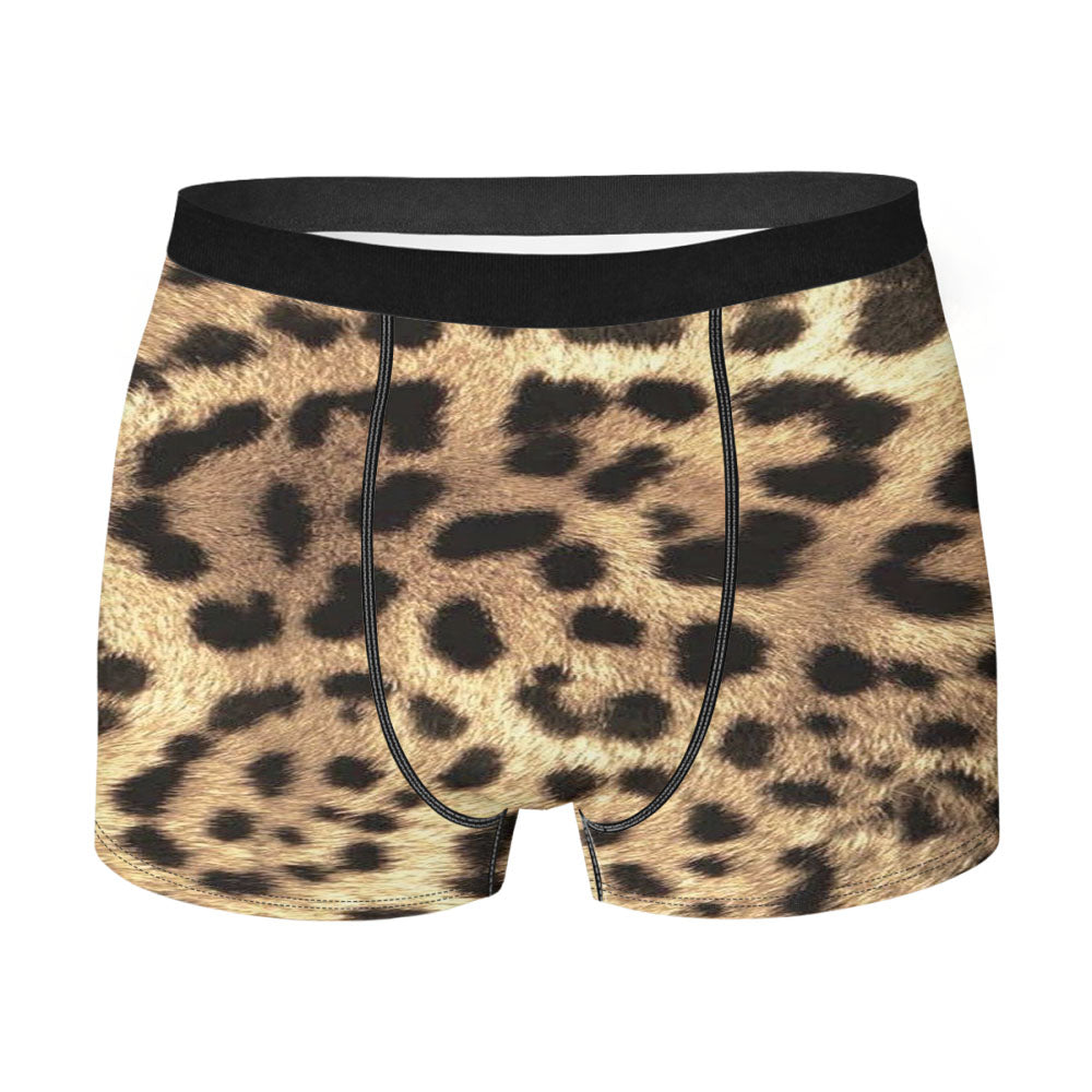 Cheetah Texture Pattern Style Men's Boxer Briefs