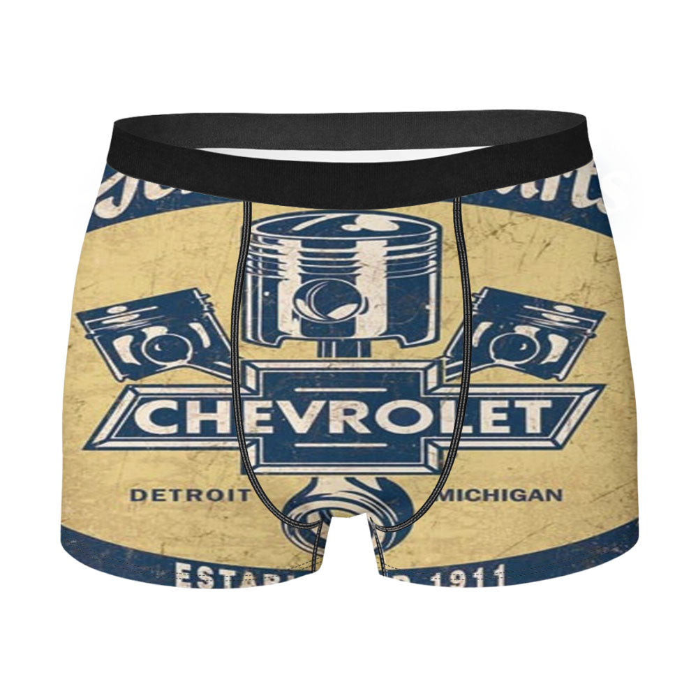 Chevy Retro Car Poster Men's Boxer Briefs