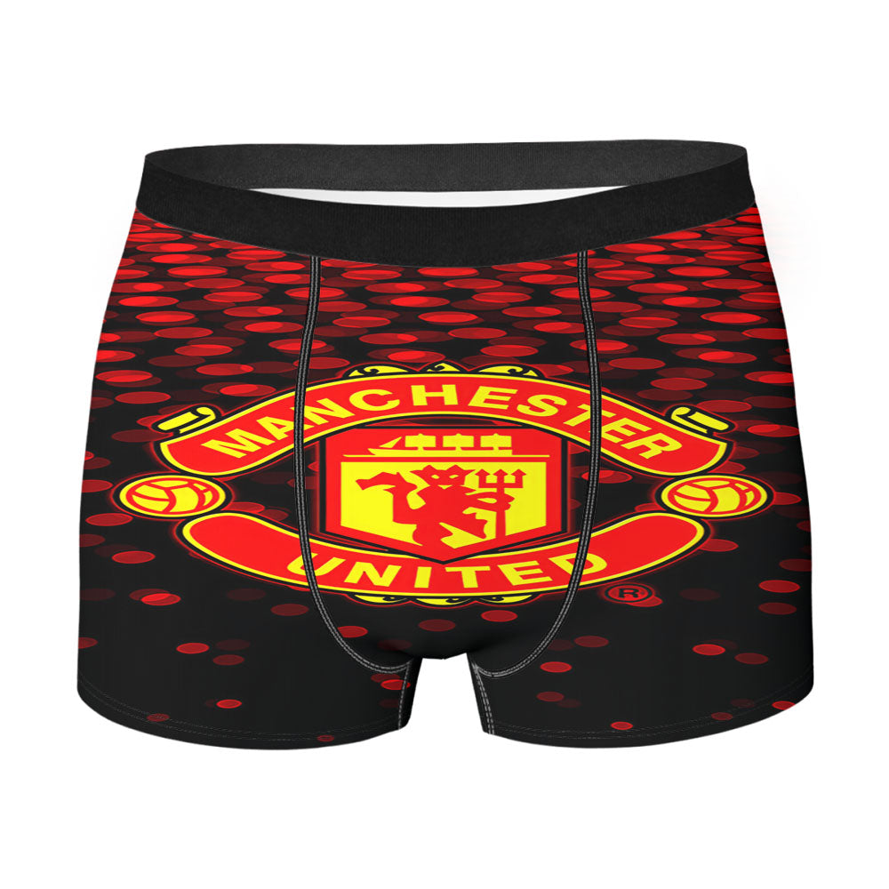 Cool Manchester United Logo Men's Boxer Briefs