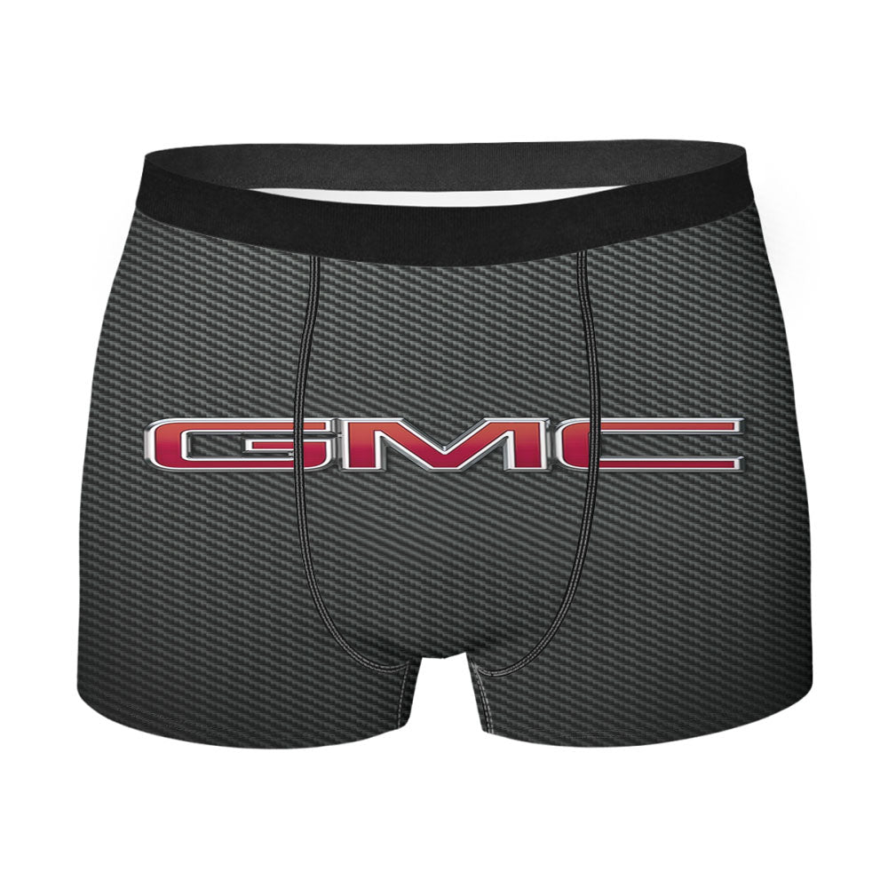 Gmc Carbon Fiber Logo Men's Boxer Briefs