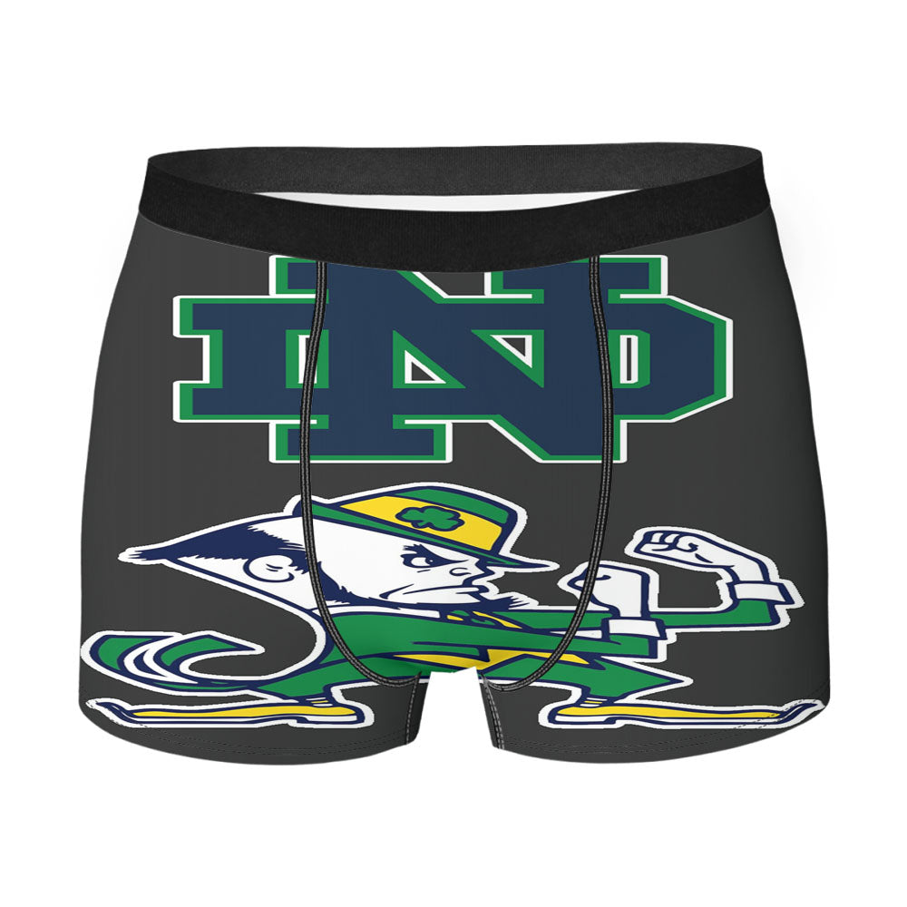 Grey Notre Dame Fighting Irish Men's Boxer Briefs
