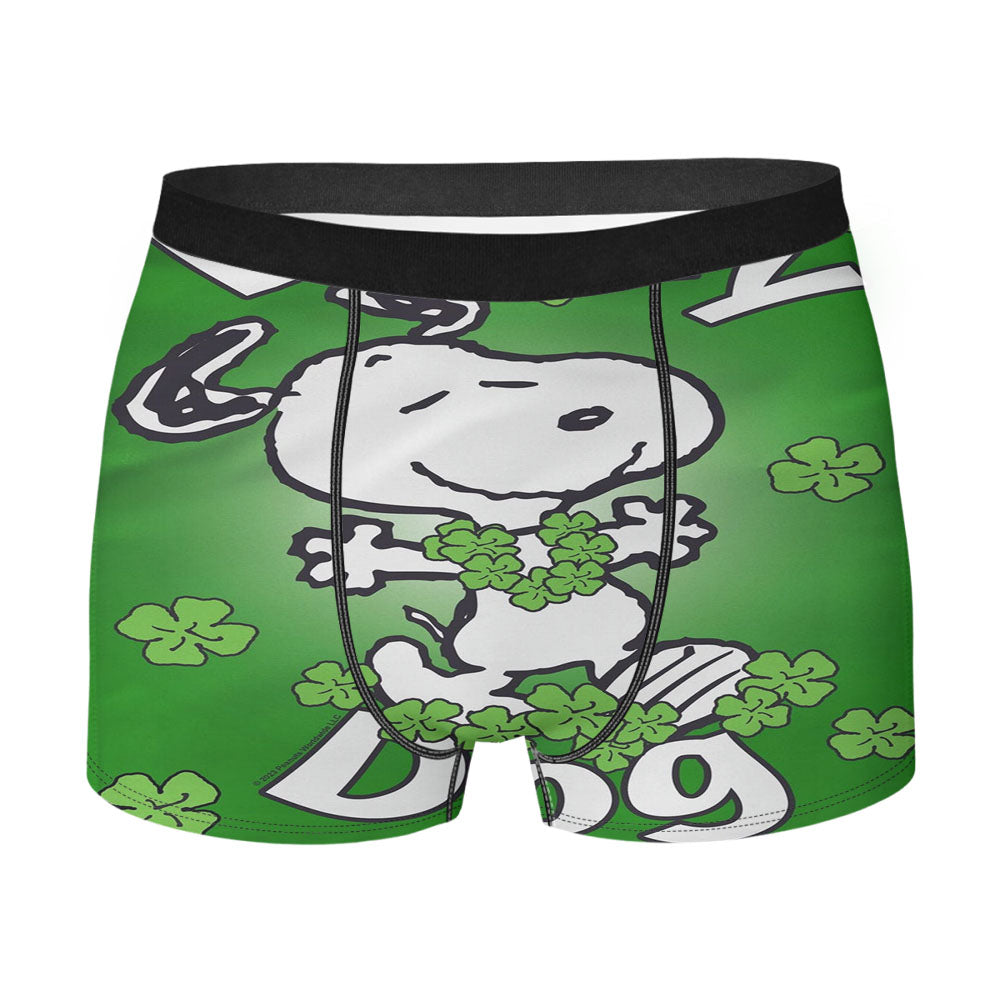 Peanuts Clover Dancing Snoopy Men's Boxer Briefs