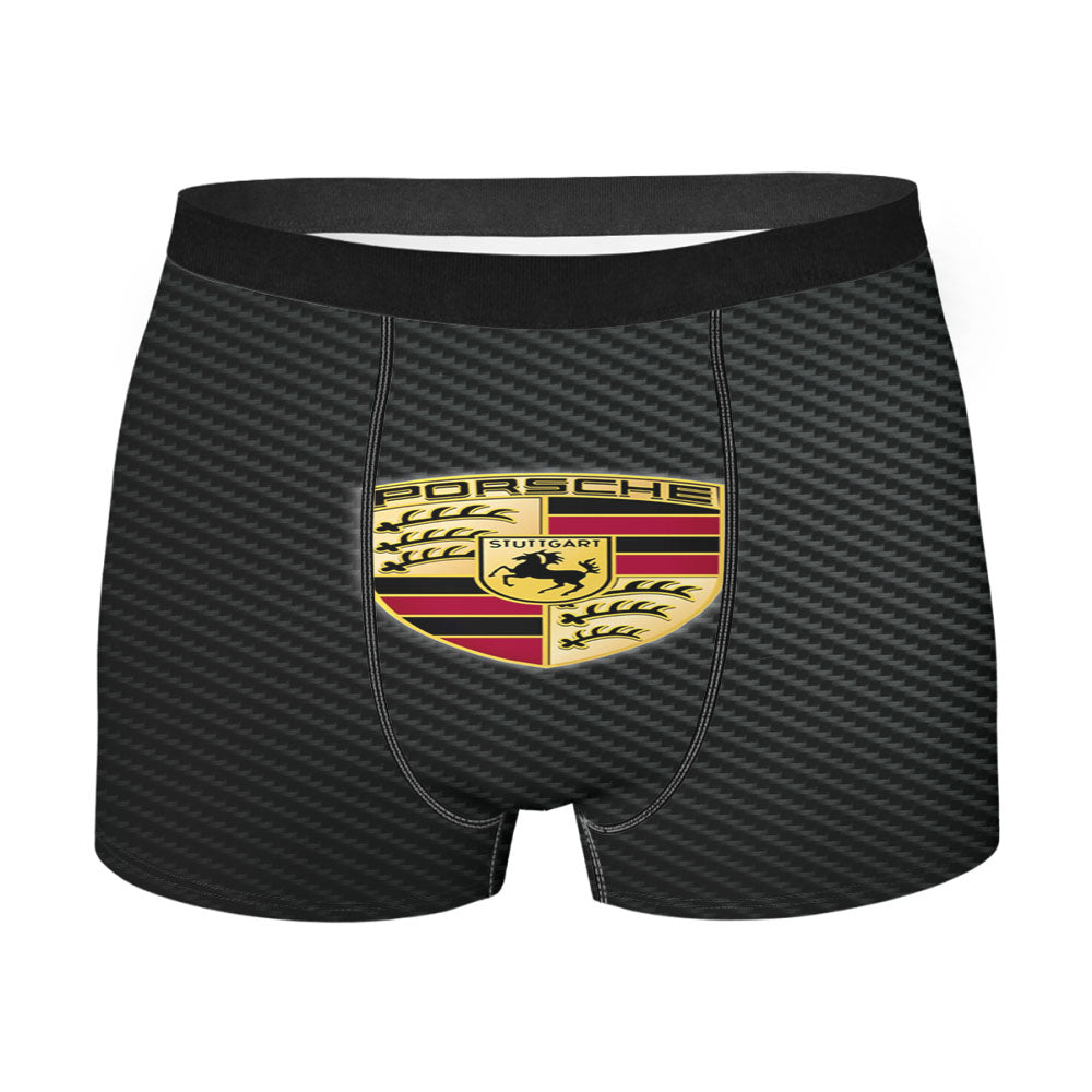 Porsche Logo Carbon Men's Boxer Briefs