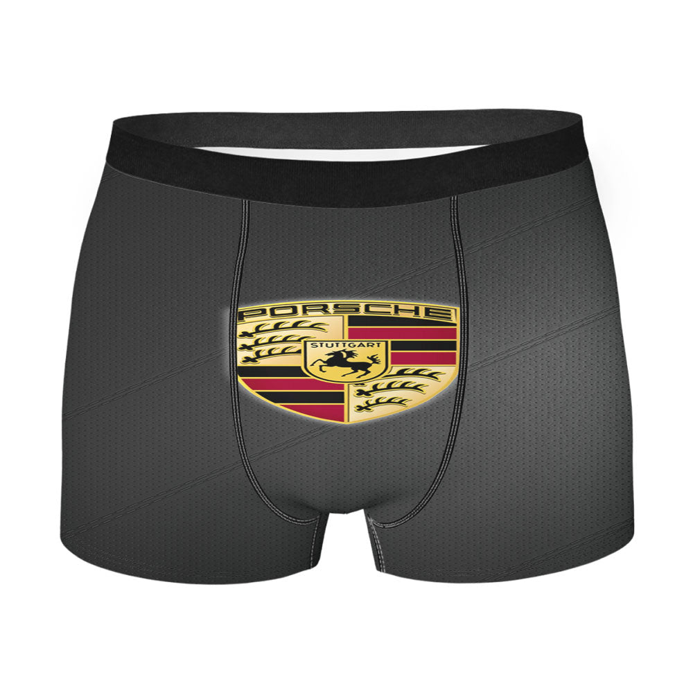 Porsche Logo Leather Men's Boxer Briefs