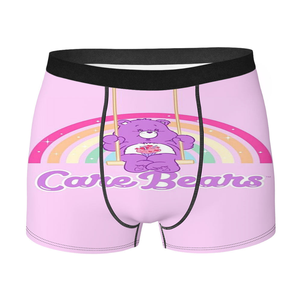 Teddy Bear Care Bears Purple Men's Boxer Briefs