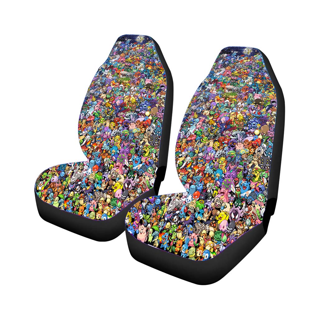 All Pokemon Bw Car Front Seat Covers