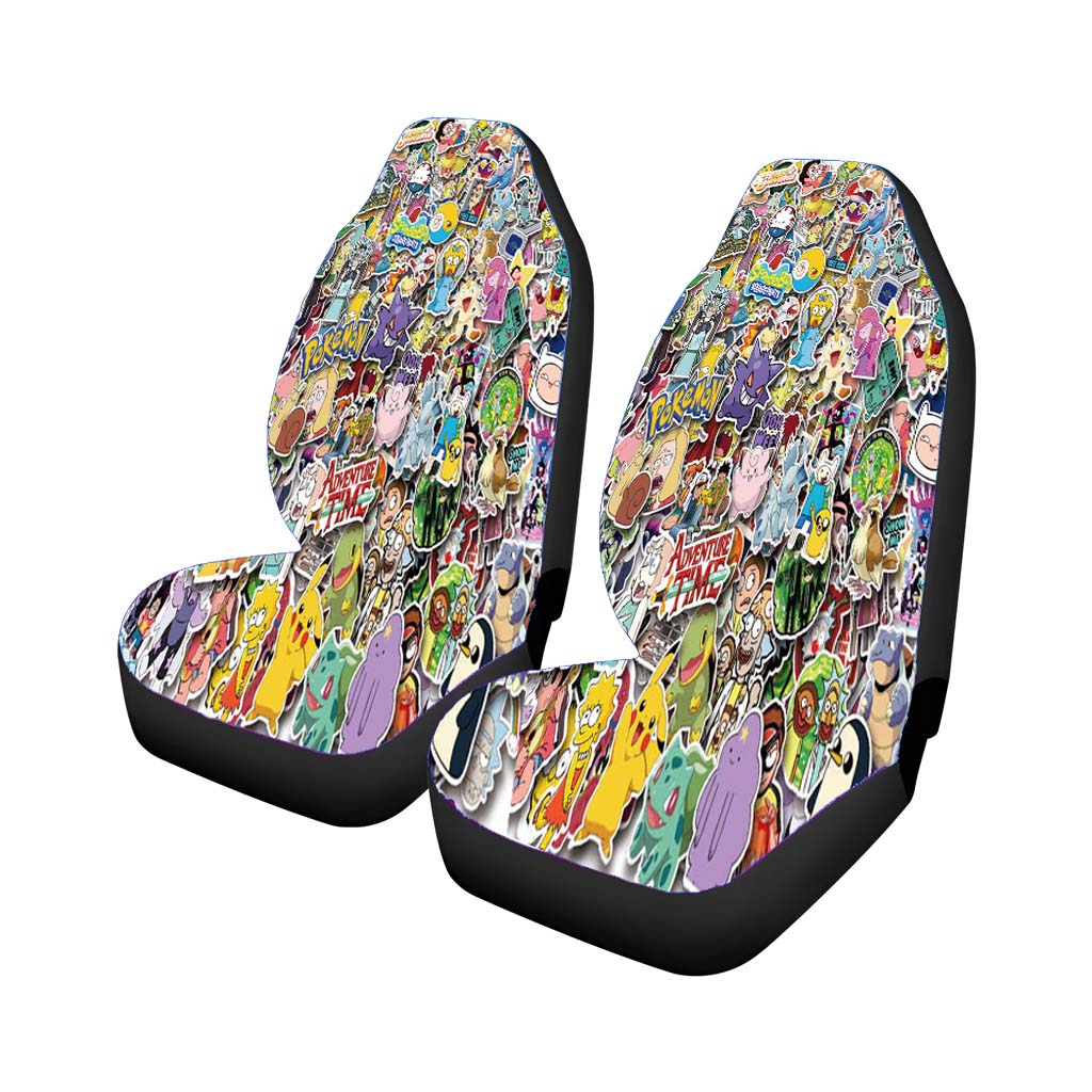 America Europe Animation Pokemon Pikachu Cartoon Car Front Seat Covers