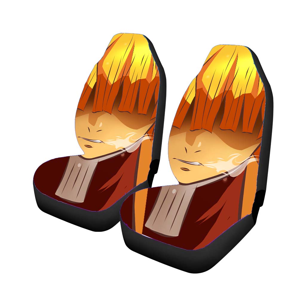 Anime Demon Slayer Kimetsu No Yaiba Feel Angry Car Front Seat Covers