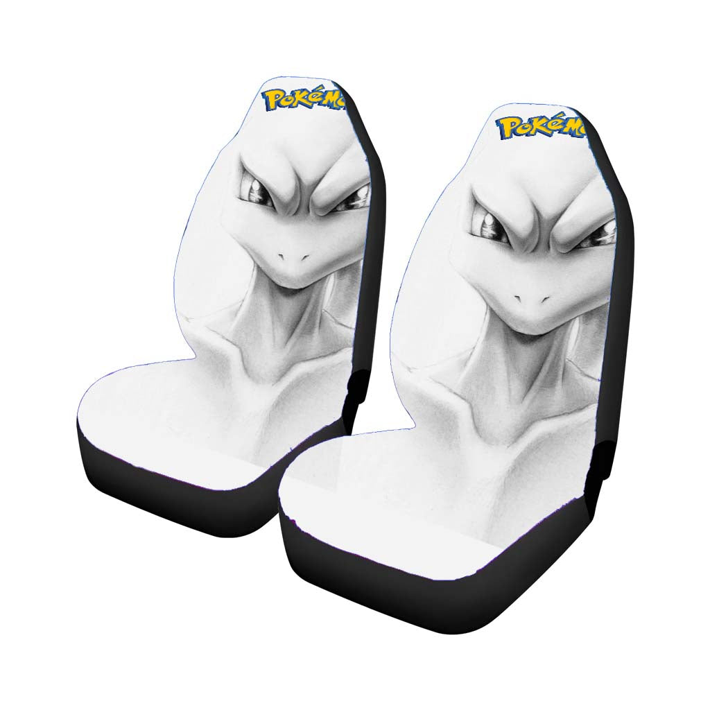 Anime Pokemon Mewto Car Front Seat Covers