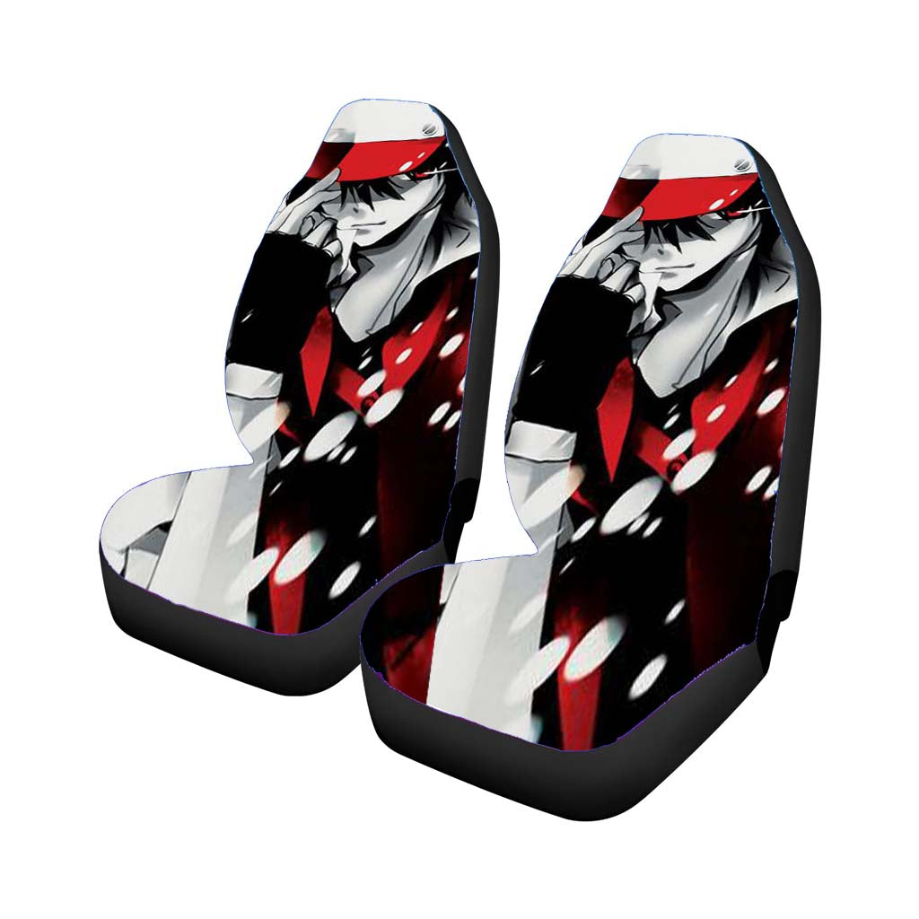 Anime Pokemon Trainer Red Car Front Seat Covers